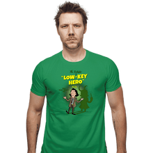 Load image into Gallery viewer, Secret_Shirts Fitted Shirts, Mens / Small / Irish Green Low-Key Hero
