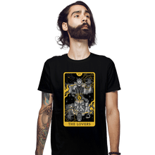 Load image into Gallery viewer, Secret_Shirts Fitted Shirts, Mens / Small / Black The Lovers Tarot
