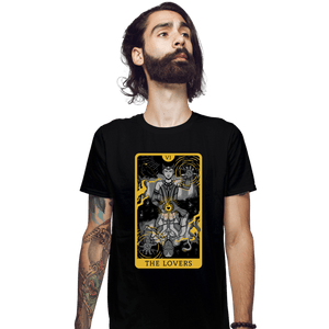 Secret_Shirts Fitted Shirts, Mens / Small / Black The Lovers Tarot