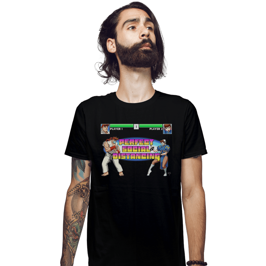 Shirts Fitted Shirts, Mens / Small / Black Street COVID Fighter