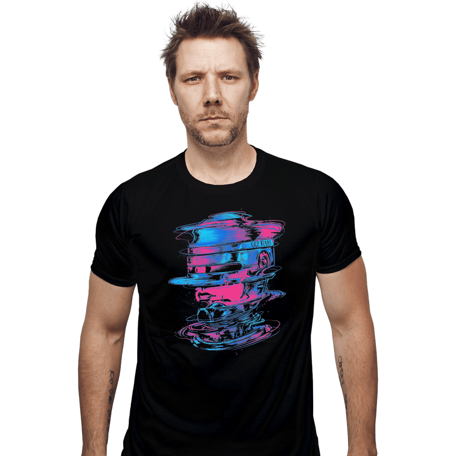 Shirts Fitted Shirts, Mens / Small / Black Glitch Cyborg