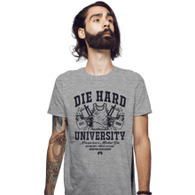 Load image into Gallery viewer, Daily_Deal_Shirts Fitted Shirts, Mens / Small / Sports Grey Die Hard University
