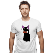 Load image into Gallery viewer, Shirts Fitted Shirts, Mens / Small / White Watercolor Cat
