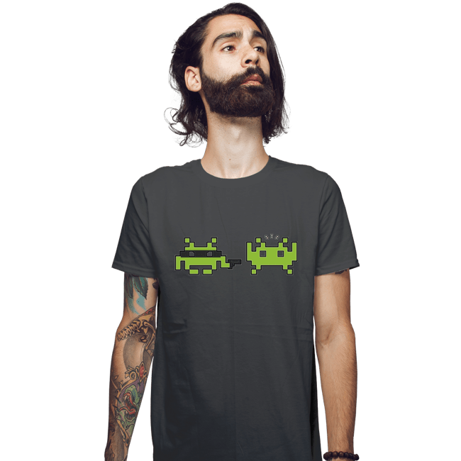 Secret_Shirts Fitted Shirts, Mens / Small / Charcoal Space Robber