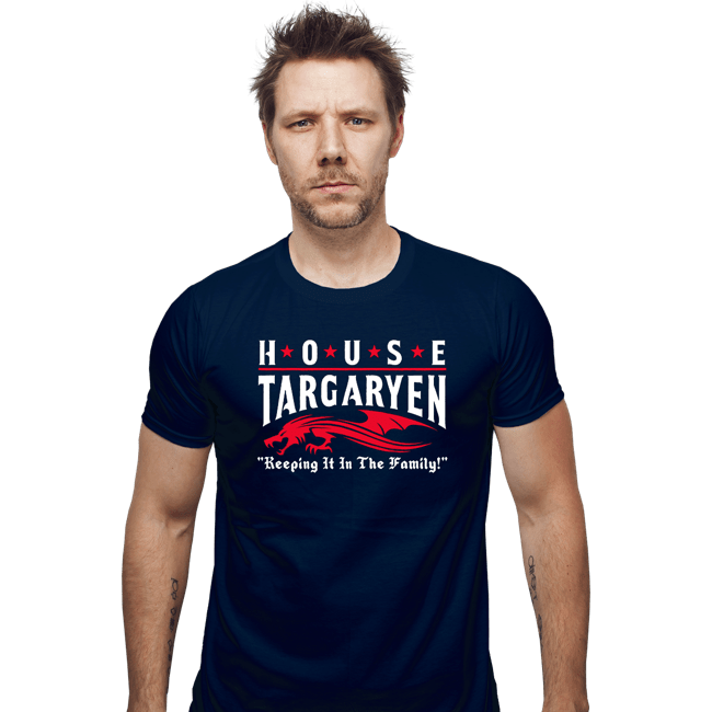 Daily_Deal_Shirts Fitted Shirts, Mens / Small / Navy House Targaryen