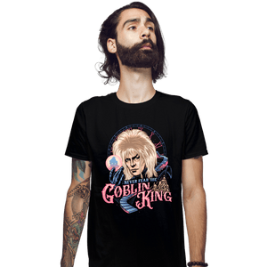 Daily_Deal_Shirts Fitted Shirts, Mens / Small / Black Never Fear The Goblin King