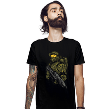 Load image into Gallery viewer, Shirts Fitted Shirts, Mens / Small / Black Master Chief
