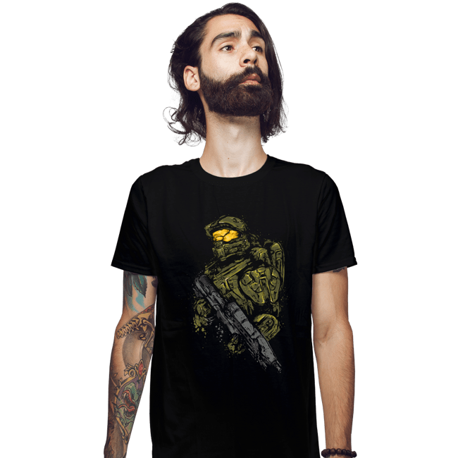 Shirts Fitted Shirts, Mens / Small / Black Master Chief