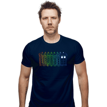 Load image into Gallery viewer, Secret_Shirts Fitted Shirts, Mens / Small / Navy Tardis Trail
