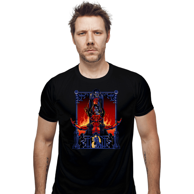 Daily_Deal_Shirts Fitted Shirts, Mens / Small / Black Enter The Darkness