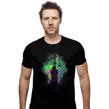 Load image into Gallery viewer, Shirts Fitted Shirts, Mens / Small / Black Maleficent Art
