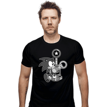 Load image into Gallery viewer, Shirts Fitted Shirts, Mens / Small / Black Retro Sonic
