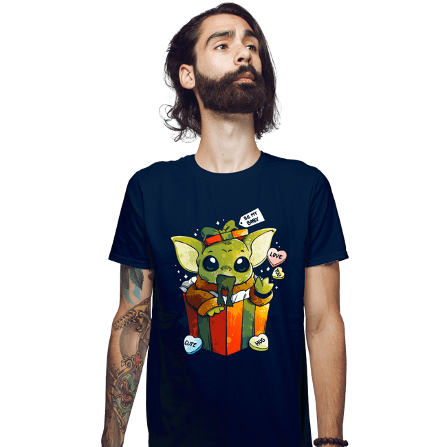 Daily_Deal_Shirts Fitted Shirts, Mens / Small / Navy Be My Baby