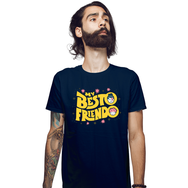 Secret_Shirts Fitted Shirts, Mens / Small / Navy Besto Friendo