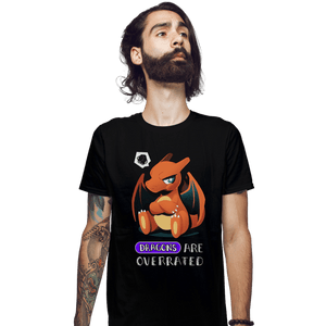 Shirts Fitted Shirts, Mens / Small / Black Dragon Type