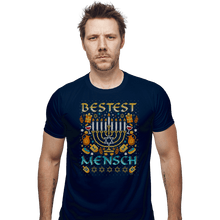 Load image into Gallery viewer, Shirts Fitted Shirts, Mens / Small / Navy Bestest Mensch
