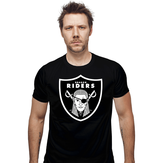 Daily_Deal_Shirts Fitted Shirts, Mens / Small / Black Dragon Riders