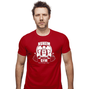Shirts Fitted Shirts, Mens / Small / Red Nukem Gym