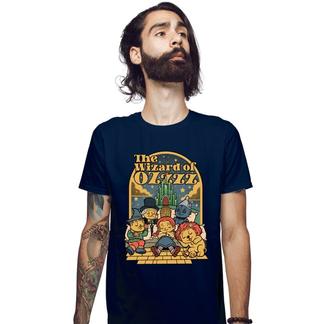 Daily_Deal_Shirts Fitted Shirts, Mens / Small / Navy The Wizard Of Sleep