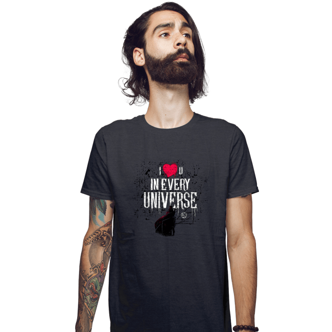 Secret_Shirts Fitted Shirts, Mens / Small / Dark Heather Universal Love
