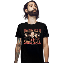 Load image into Gallery viewer, Daily_Deal_Shirts Fitted Shirts, Mens / Small / Black Santa Carla California
