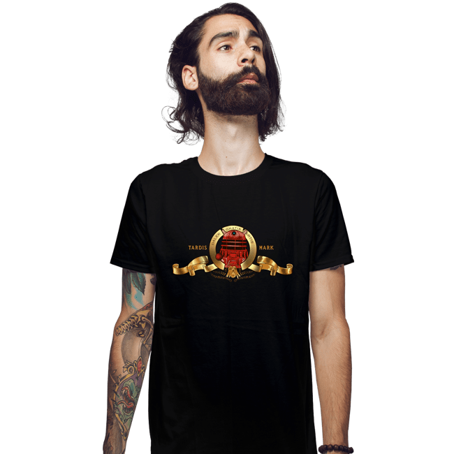 Daily_Deal_Shirts Fitted Shirts, Mens / Small / Black Tardis Mark