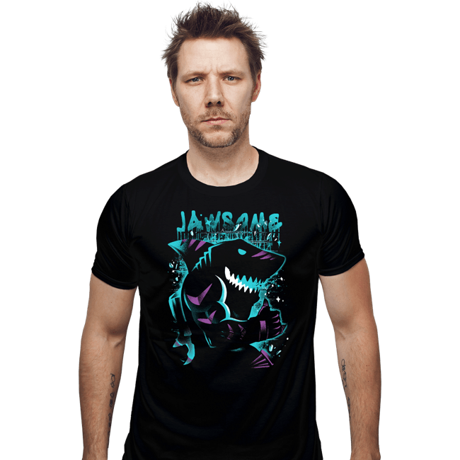 Daily_Deal_Shirts Fitted Shirts, Mens / Small / Black Extreme Tiger Shark
