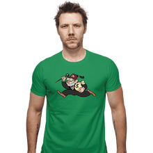 Load image into Gallery viewer, Secret_Shirts Fitted Shirts, Mens / Small / Irish Green Grunklepoly

