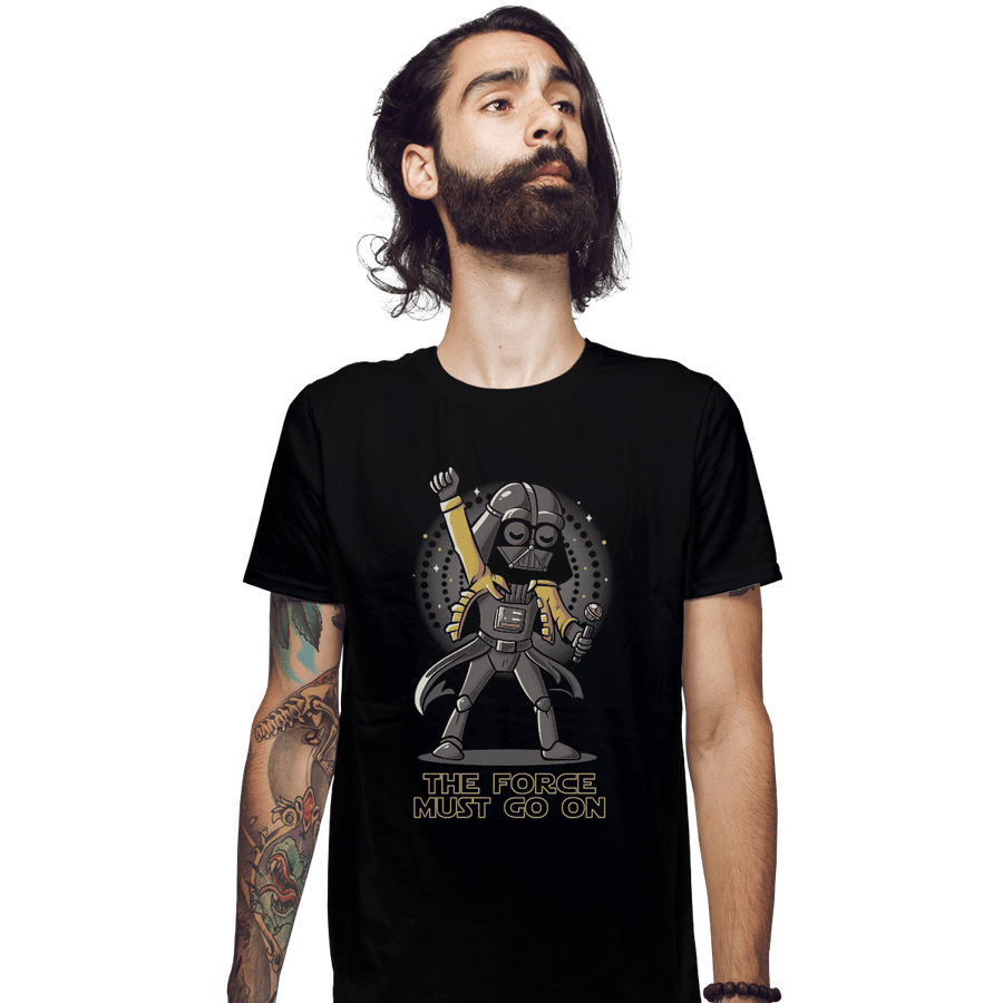 Shirts Fitted Shirts, Mens / Small / Black The Force Must Go On