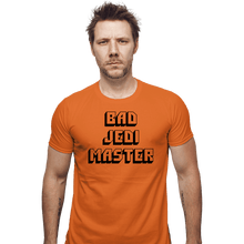 Load image into Gallery viewer, Daily_Deal_Shirts Fitted Shirts, Mens / Small / Orange Bad Jedi Master
