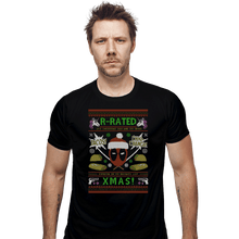 Load image into Gallery viewer, Shirts Fitted Shirts, Mens / Small / Black Rated R Christmas
