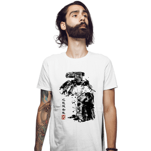 Daily_Deal_Shirts Fitted Shirts, Mens / Small / White Major Vs Tank Sumi-e