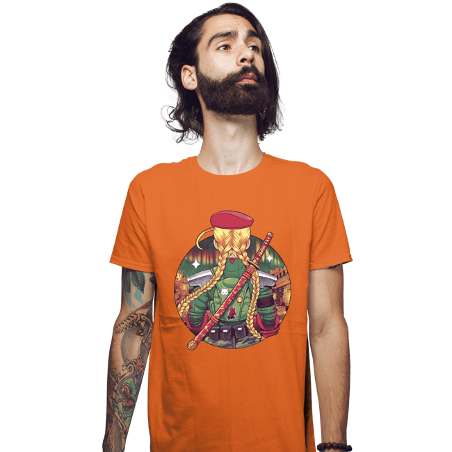 Daily_Deal_Shirts Fitted Shirts, Mens / Small / Orange Autumn Fighter