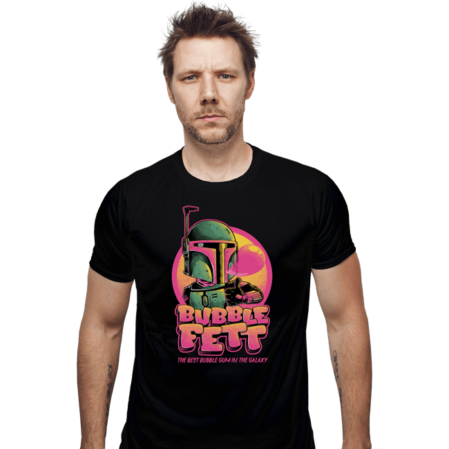 Daily_Deal_Shirts Fitted Shirts, Mens / Small / Black Bubble Fett