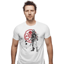 Load image into Gallery viewer, Shirts Fitted Shirts, Mens / Small / White Winter Soldier Sumi-e
