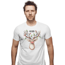 Load image into Gallery viewer, Shirts Fitted Shirts, Mens / Small / White Oh Deer
