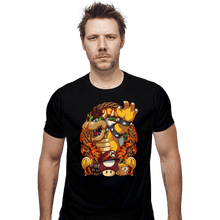 Load image into Gallery viewer, Secret_Shirts Fitted Shirts, Mens / Small / Black Koopa Crest
