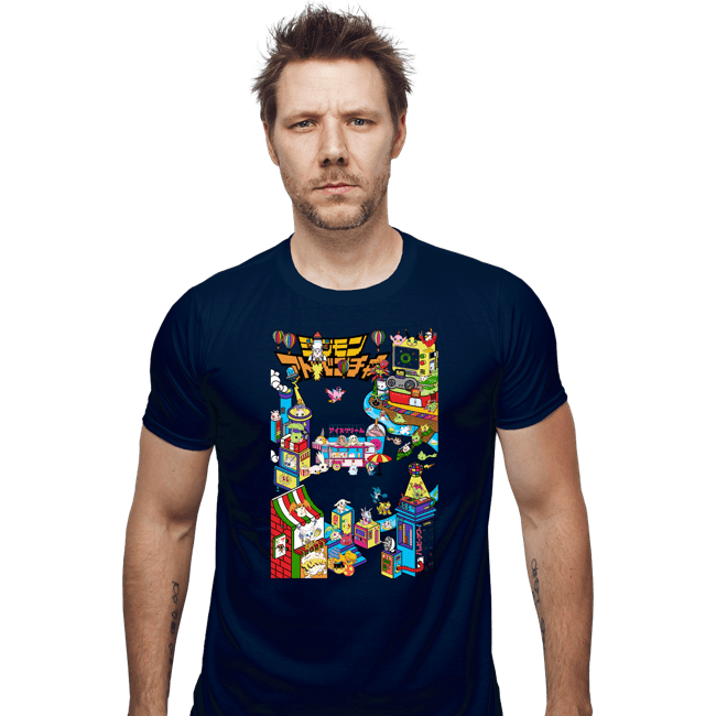 Shirts Fitted Shirts, Mens / Small / Navy Digital Friends