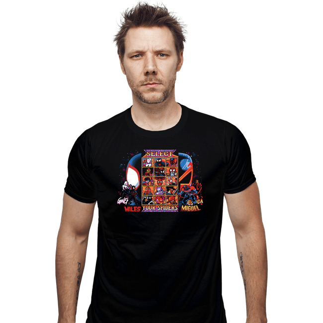 Daily_Deal_Shirts Fitted Shirts, Mens / Small / Black Clash Of Spider