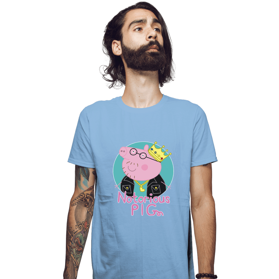 Shirts Fitted Shirts, Mens / Small / Powder Blue Notorious PIG