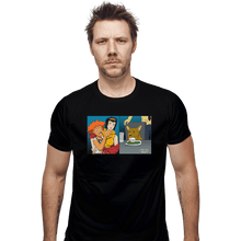 Load image into Gallery viewer, Shirts Fitted Shirts, Mens / Small / Black Women Yelling At A Data Dog
