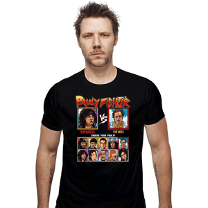 Secret_Shirts Fitted Shirts, Mens / Small / Black Pauly Fighter