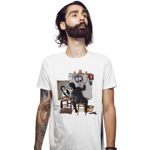 Secret_Shirts Fitted Shirts, Mens / Small / White Keanu Portrait