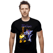 Load image into Gallery viewer, Shirts Fitted Shirts, Mens / Small / Black Purple Vegeta
