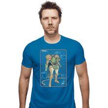 Load image into Gallery viewer, Shirts Fitted Shirts, Mens / Small / Sapphire Super PowerSuit
