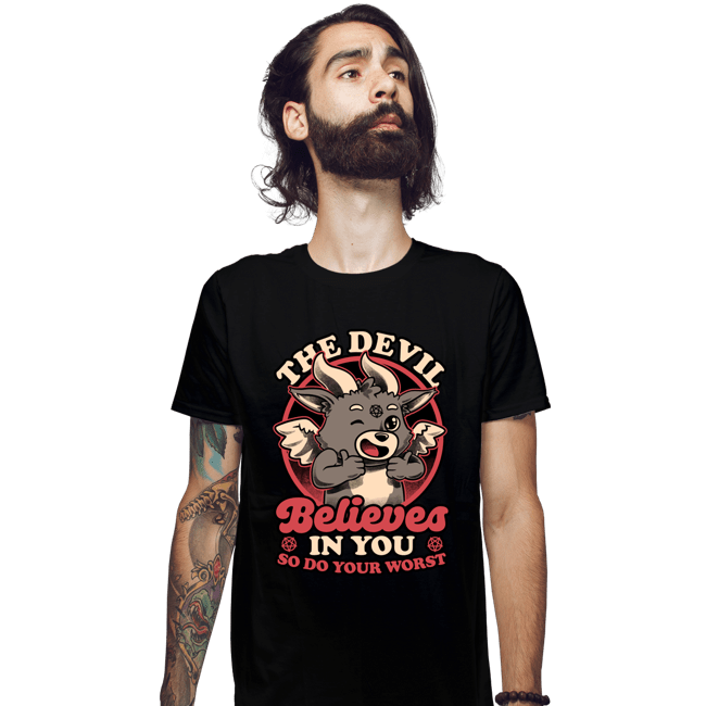 Secret_Shirts Fitted Shirts, Mens / Small / Black Devils Believe In You