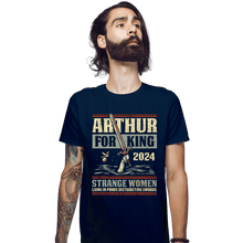 Load image into Gallery viewer, Daily_Deal_Shirts Fitted Shirts, Mens / Small / Navy Strange Women 2024
