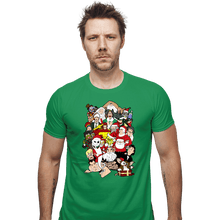 Load image into Gallery viewer, Secret_Shirts Fitted Shirts, Mens / Small / Irish Green Christmas Chaos
