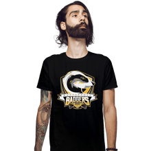 Load image into Gallery viewer, Shirts Fitted Shirts, Mens / Small / Black Hufflepuff Badgers

