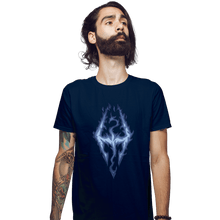 Load image into Gallery viewer, Shirts Fitted Shirts, Mens / Small / Navy Fus Ro Dah Blue
